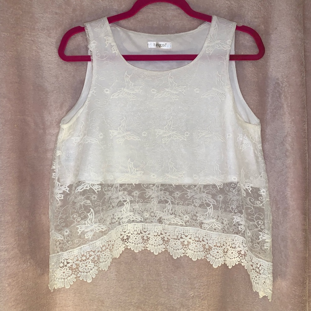 White Lace Top